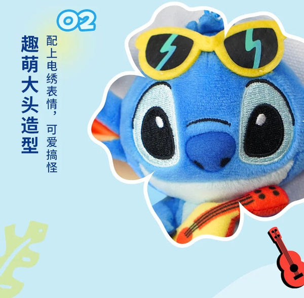 Planet Gates Genuine Disney Stitch Lotso Plush Toys Keychain Pendant Accessories Cute Cartoon Stuffed Doll Key Ring Toys Key Chain Gift