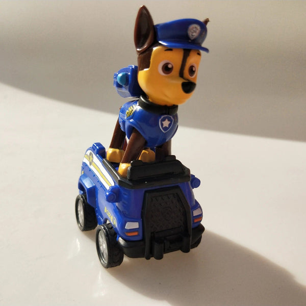 Planet Gates Genuine Paw Patrol Vehicle Chase Skye Marshall Pull Back Cars Playset Building Blocks Ryder Figure Children Toys Birthday Gifts