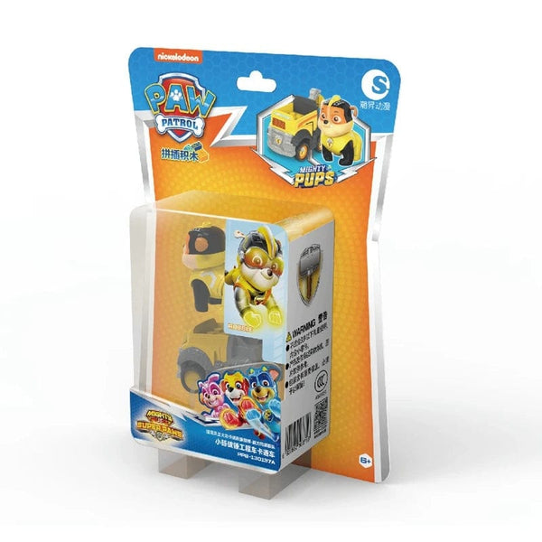 Planet Gates Genuine Paw Patrol Vehicle Chase Skye Marshall Pull Back Cars Playset Building Blocks Ryder Figure Children Toys Birthday Gifts