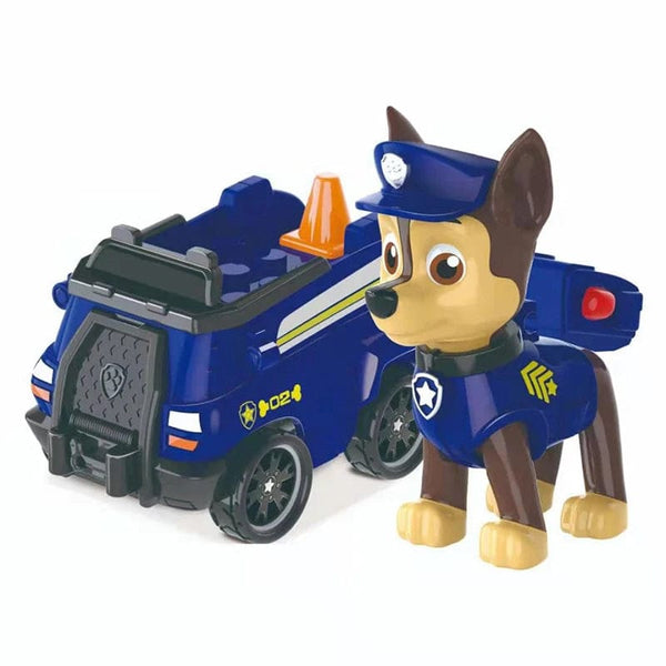 Planet Gates Genuine Paw Patrol Vehicle Chase Skye Marshall Pull Back Cars Playset Building Blocks Ryder Figure Children Toys Birthday Gifts