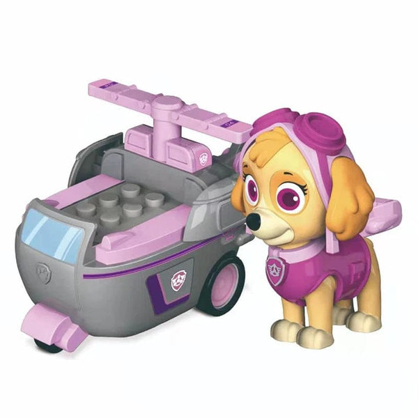 Planet Gates Genuine Paw Patrol Vehicle Chase Skye Marshall Pull Back Cars Playset Building Blocks Ryder Figure Children Toys Birthday Gifts