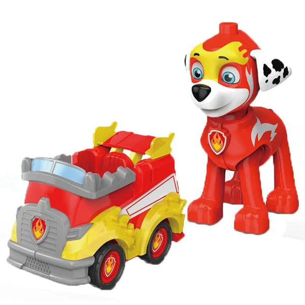 Planet Gates Genuine Paw Patrol Vehicle Chase Skye Marshall Pull Back Cars Playset Building Blocks Ryder Figure Children Toys Birthday Gifts