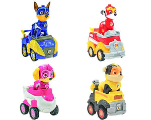Planet Gates Genuine Paw Patrol Vehicle Chase Skye Marshall Pull Back Cars Playset Building Blocks Ryder Figure Children Toys Birthday Gifts