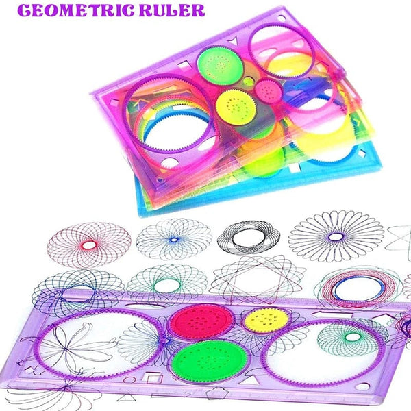 Planet Gates Geometry Spirograph Drawing Stencil Set Painting Template Ruler Art Craft Creative Children Kids Educational Toy Girls Boys Gift