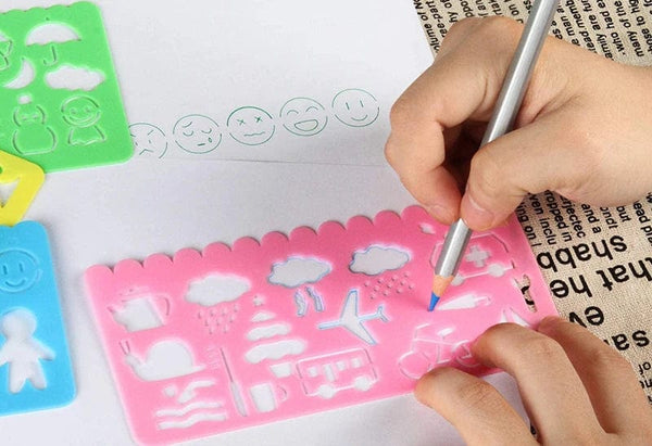 Planet Gates Geometry Spirograph Drawing Stencil Set Painting Template Ruler Art Craft Creative Children Kids Educational Toy Girls Boys Gift