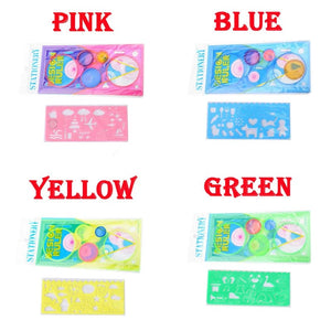Planet Gates Geometry Spirograph Drawing Stencils Set Painting Template Art Crafts Creative Kids Educational Toy Variety of Flowers Ruler