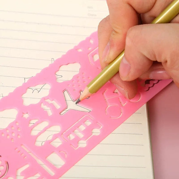 Planet Gates Geometry Spirograph Drawing Stencils Set Painting Template Art Crafts Creative Kids Educational Toy Variety of Flowers Ruler