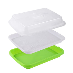 Planet Gates Germination Tray Tray Seed Germination Tray Seedling Tray Wheatgrass Seed Planting Soilless Cultivation Planting Pot