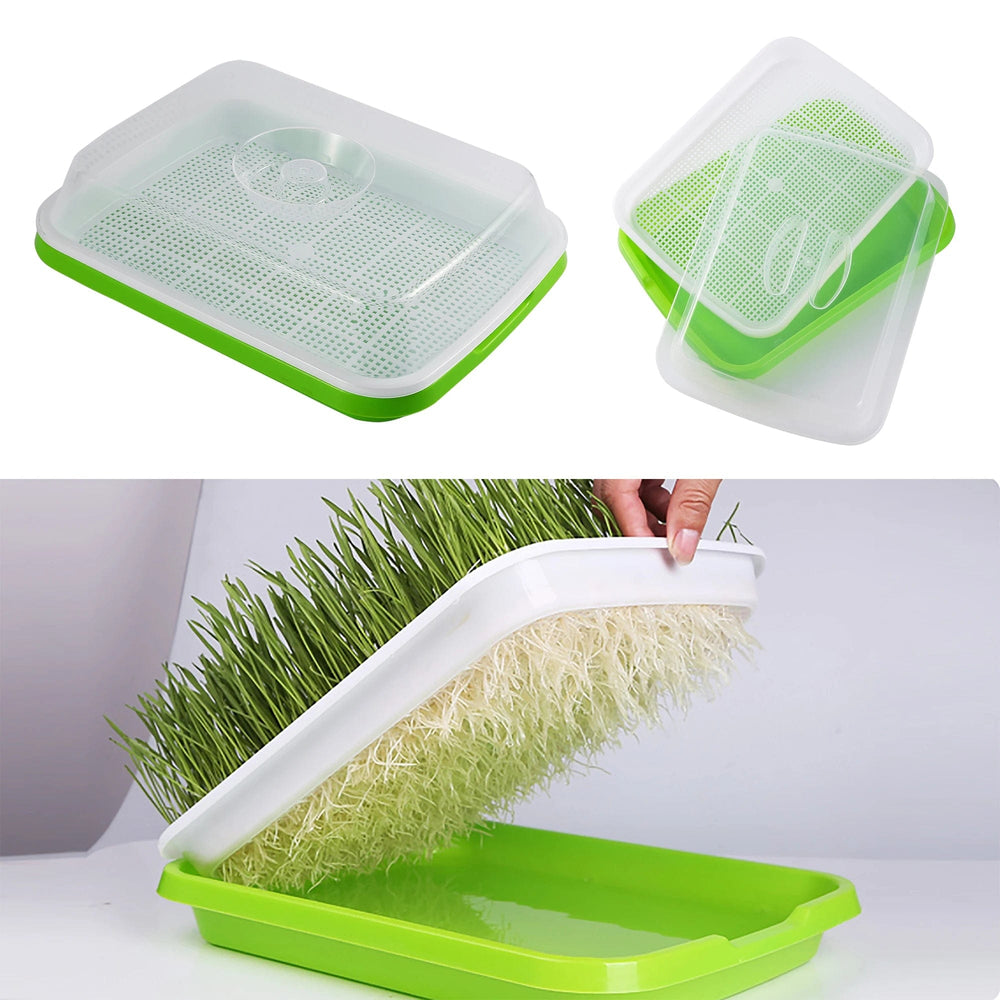 Planet Gates Germination Tray Tray Seed Germination Tray Seedling Tray Wheatgrass Seed Planting Soilless Cultivation Planting Pot