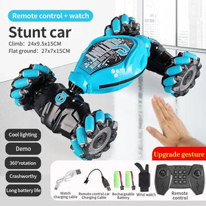 Planet Gates Gesture 3 Control-2B 4WD 1:16 Stunt RC Car with LED Light GestureInfrared Induction Twist Climbing Radio Controlled Car Childrens Day Toy for Boy