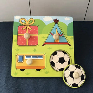 Planet Gates Gift Montessori Baby Wooden Toys 1 2 3 Years Children Hand Grab Board Puzzle Game Toddler Fine Motor Skills Educational Toys for Kids