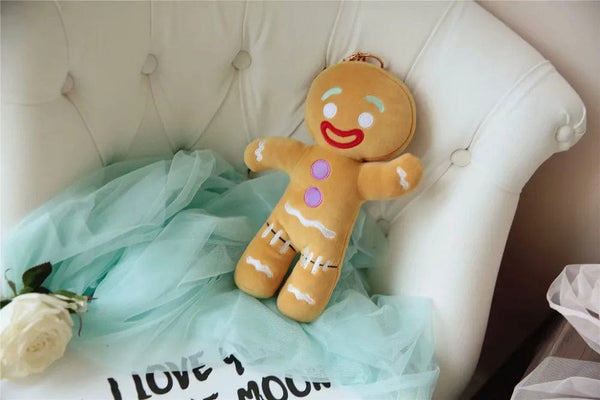 Planet Gates Gingerbread Man / 30cm Gingerbread Man Plush Doll Sofa Decoration Cute Cookie Man Stuffed Toys Key Chain Soft Pendant Gifts