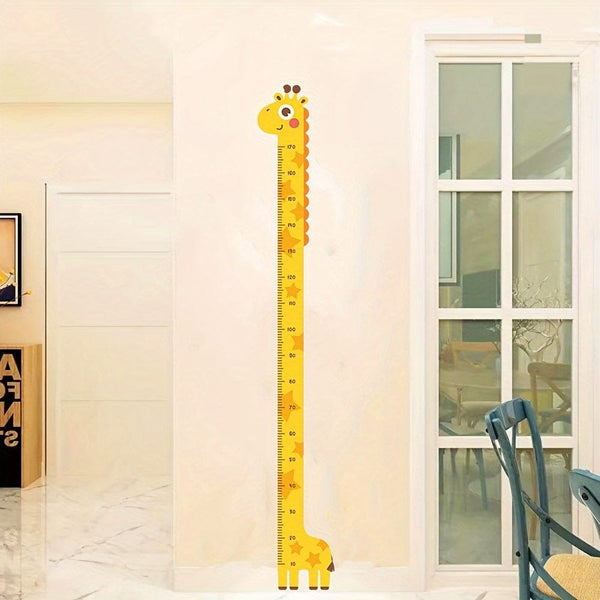 Planet Gates Giraffe 1pc Unicorn Giraffe Dinosaur Height Wall Sticker - Creative Cartoon Measuring Height Sticker For Room And Home Decor - Self-Adhesive And Removable