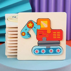 Planet Gates Giraffe Wooden Puzzle Montessori Animals Carton Colorful Learning Education Toys Tangram Jigzaw Cognitive Wood For Children Kids Gift