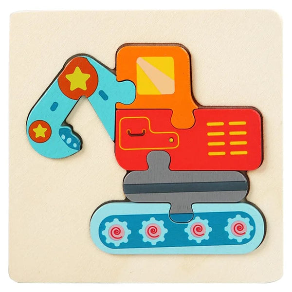 Planet Gates Giraffe Wooden Puzzle Montessori Animals Carton Colorful Learning Education Toys Tangram Jigzaw Cognitive Wood For Children Kids Gift