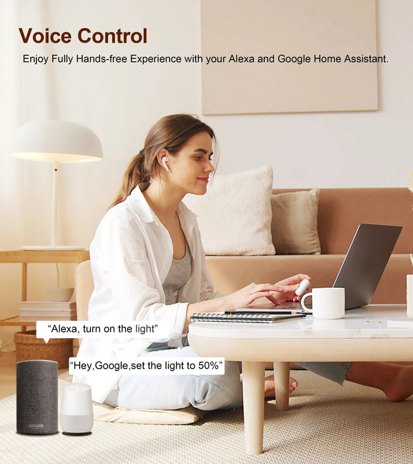 Planet Gates GIRIER Tuya ZigBee 3.0 Smart Dimmer Switch Module 10A, Supports 2 Way Control Dimmable Switch, Work with Alexa Alice Google Home