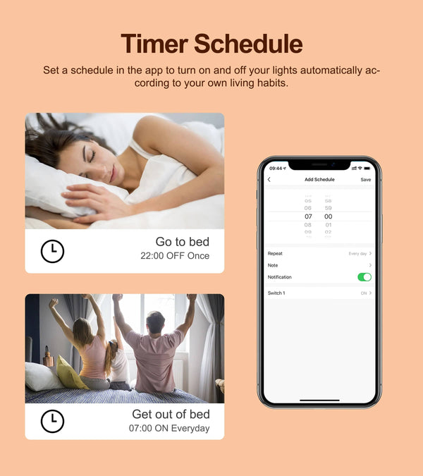 Planet Gates GIRIER Tuya ZigBee 3.0 Smart Dimmer Switch Module 10A, Supports 2 Way Control Dimmable Switch, Work with Alexa Alice Google Home
