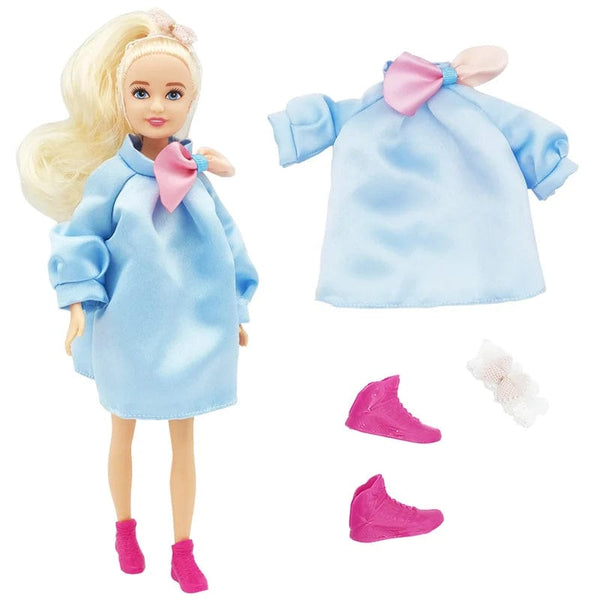 Planet Gates Girl Type A / Doll with Clothes 23cm Boy Doll Full Set 1/7 Kelly Sister Couple Doll with Clothes Girls Dress Up Toys Gifts