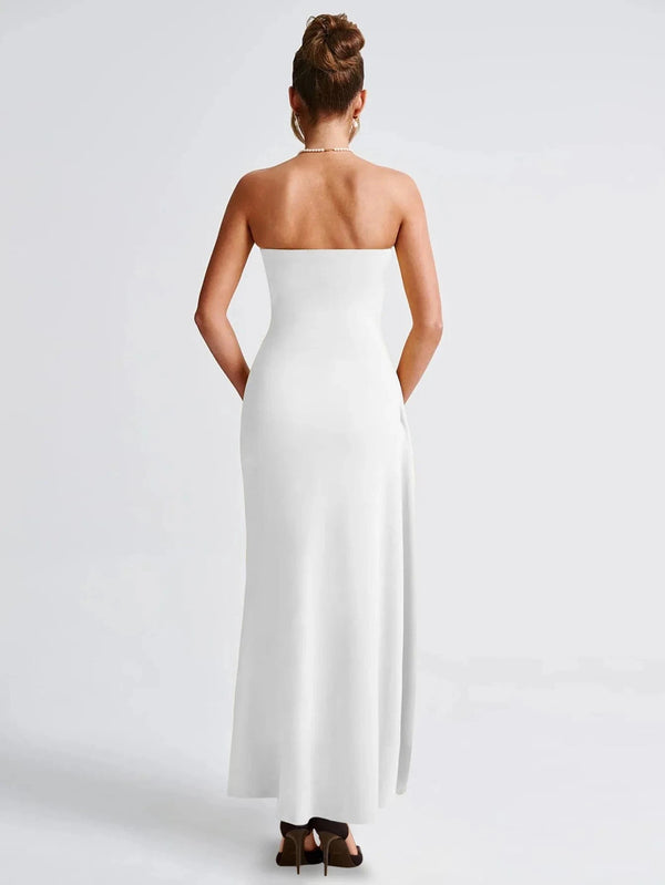 Planet Gates Giyu Sexy Club Evening Party Dresses Women 2025 Summer Slash Neck Backless Ruffles Split Maxi Long Dress Elegant Bodycon Robe