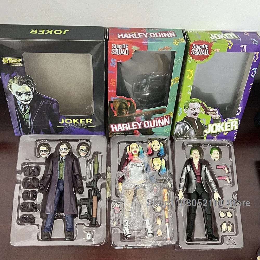 Planet Gates GK Harley Quinn / With Box SHF Joker Harley Quinn Action Figure Movie Joker Quinn Anime Horror Model Joint Movable Toy Halloween Gifts