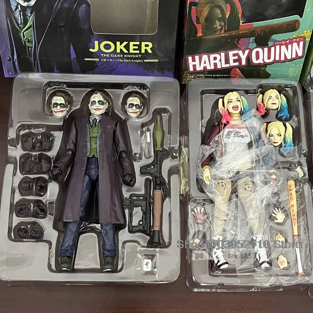 Planet Gates GK Harley Quinn / With Box SHF Joker Harley Quinn Action Figure Movie Joker Quinn Anime Horror Model Joint Movable Toy Halloween Gifts