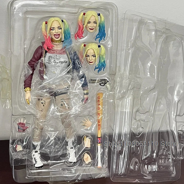 Planet Gates GK Harley Quinn / With Box SHF Joker Harley Quinn Action Figure Movie Joker Quinn Anime Horror Model Joint Movable Toy Halloween Gifts