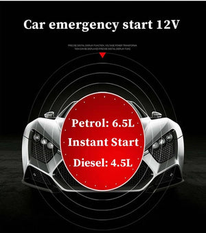 Planet Gates GKFLY Car Jump Starter Portable 12V Petrol Diesel Starting Device Cables Portable Power Bank 1200A Car Battery Charger Buster