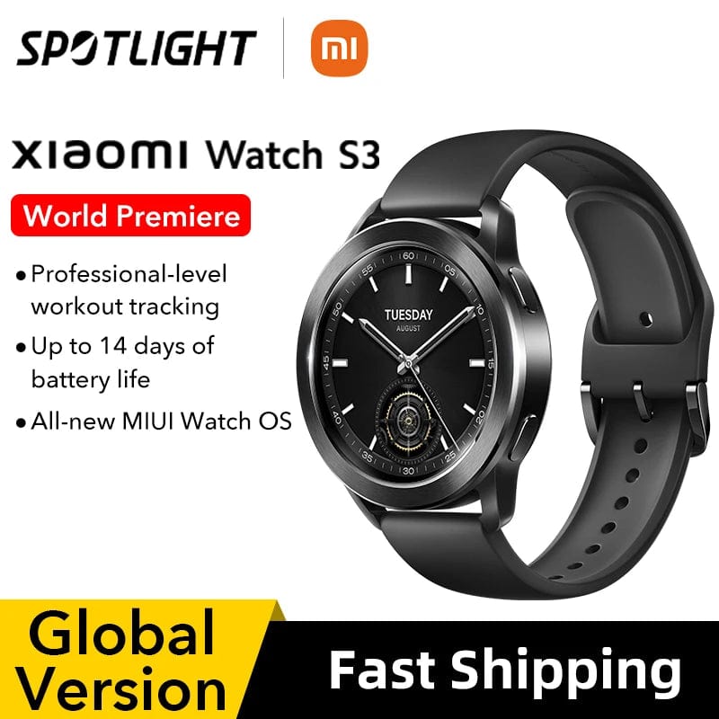 Planet Gates GL Silvery / CHINA World Premiere Global Version Xiaomi Watch S3 1.43” AMOLED Display Bluetooth®️ 5.2 AII -New MIUI Watch OS 14 days battery life