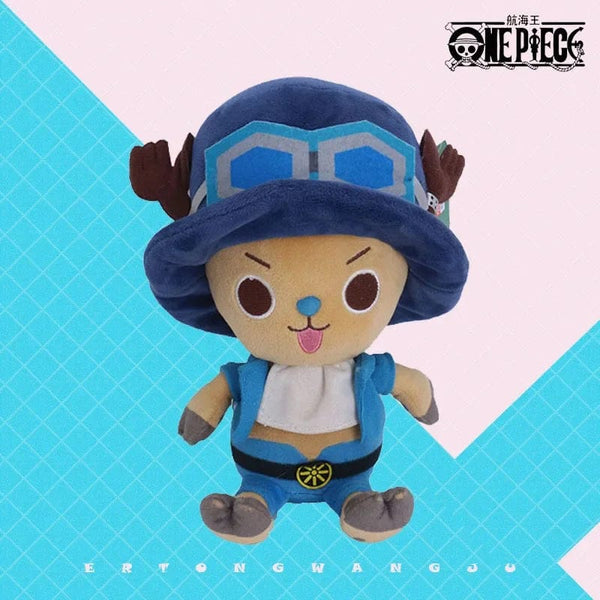 Planet Gates glass / about 25cm Original Full Size Anime One Piece Plush Figure Kawaii Luffy Chopper Plush Doll Soft Stuffed Toy kids Birthday Gift Xmas Gift