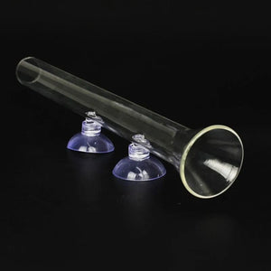 Planet Gates Glass Aquarium Feeder Tube Dish Transparent Fish Tank Shrimp Snail Food Feeder Bowl Aquarium Feeding Accessories Shrimp Feeders