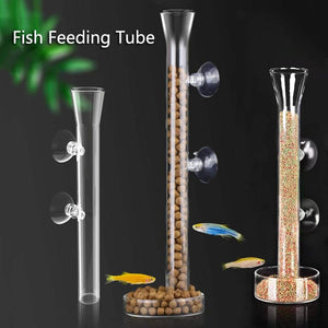 Planet Gates Glass Aquarium Feeder Tube Dish Transparent Fish Tank Shrimp Snail Food Feeder Bowl Aquarium Feeding Accessories Shrimp Feeders
