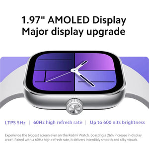 Planet Gates Global Version Black In Stock Global Version Redmi Watch 4 Smart Watch Ultra Large 1.97'' AMOLED Display 20 Days Battery Life Support 5-system