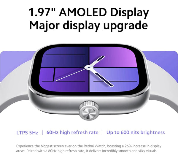 Planet Gates Global Version Black In Stock Global Version Redmi Watch 4 Smart Watch Ultra Large 1.97'' AMOLED Display 20 Days Battery Life Support 5-system