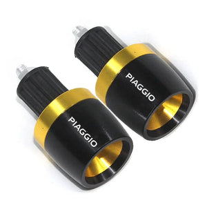 Planet Gates Glod For Piaggio BQY BYQ FLY Liberty Medley 150 ZIP50 125 ww150 Beverly 300  Motorcycle CNC 7/8"22MM Grips Handle Bar Cap End Plugs