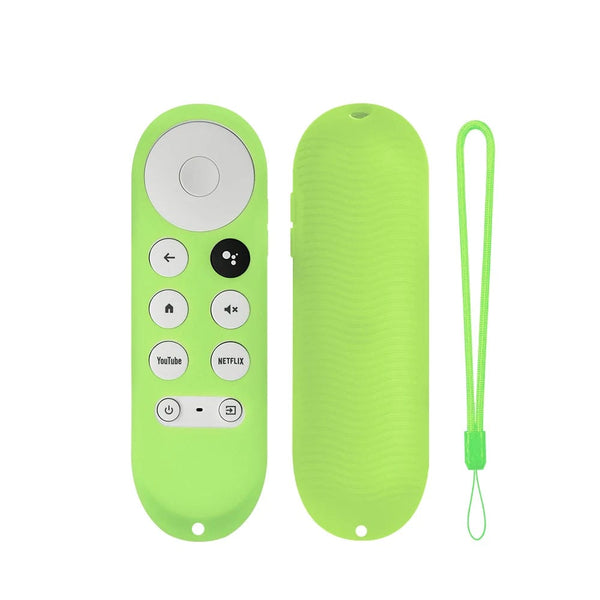 Planet Gates Glow Purple Silicone Protective Case for Chromecast Google TV HD 2022 / 4K 2020 Voice Remote Shockproof Silicone Case Glows in the Dark