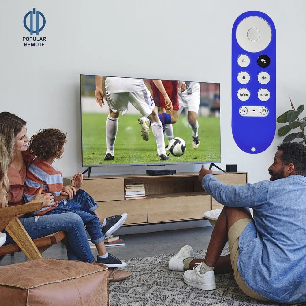 Planet Gates Glow Purple Silicone Protective Case for Chromecast Google TV HD 2022 / 4K 2020 Voice Remote Shockproof Silicone Case Glows in the Dark