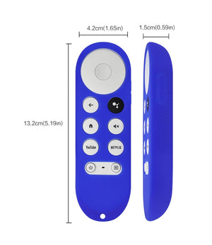 Planet Gates Glow Purple Silicone Protective Case for Chromecast Google TV HD 2022 / 4K 2020 Voice Remote Shockproof Silicone Case Glows in the Dark