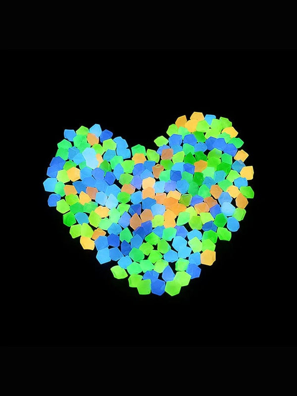 Planet Gates Glowing pebbles aquarium luminous stone fish tank decoration courtyard lawn outdoor luminous stone cobblestone in the darkness