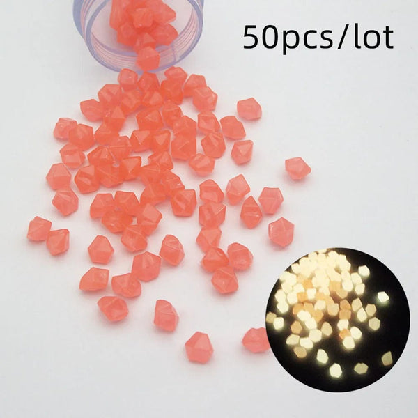 Planet Gates Glowing pebbles aquarium luminous stone fish tank decoration courtyard lawn outdoor luminous stone cobblestone in the darkness