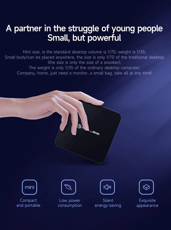 Planet Gates GMK G2 / us / 12GB RAM 512GB ROM MLLSE G2 Mini PC Windows 11 Pro Alder Lake N100 Intel 12th DDR4 12GB RAM 512GB SSD WiFi 6 BT5.2 Desktop Computer Mini Pc Work