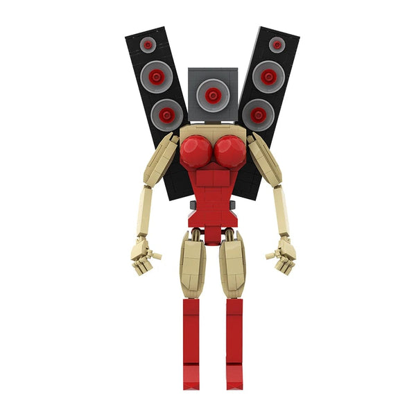 Planet Gates Gobricks MOC Skibidi Toilet Man Monitor Building Blocks Speakerman The Audio and Camera Man ski video eyelet camera man Toys