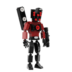 Planet Gates Gobricks MOC Skibidi Toilet Man Monitor Building Blocks Speakerman The Audio and Camera Man ski video eyelet camera man Toys
