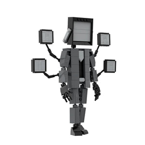 Planet Gates Gobricks MOC Skibidi Toilet Man Monitor Building Blocks Speakerman The Audio and Camera Man ski video eyelet camera man Toys