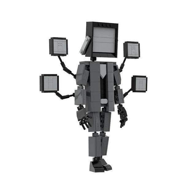 Planet Gates Gobricks MOC Skibidi Toilet Man Monitor Building Blocks Speakerman The Audio and Camera Man ski video eyelet camera man Toys