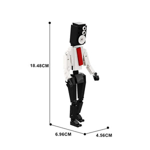 Planet Gates Gobricks MOC Skibidi Toilet Man Monitor Building Blocks Speakerman The Audio and Camera Man ski video eyelet camera man Toys