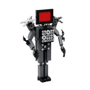 Planet Gates Gobricks MOC Skibidi Toilet Man Monitor Building Blocks Speakerman The Audio and Camera Man ski video eyelet camera man Toys