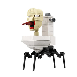 Planet Gates Gobricks MOC Skibidi Toilet Man Monitor Building Blocks Speakerman The Audio and Camera Man ski video eyelet camera man Toys