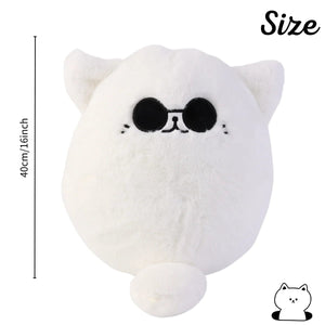 Planet Gates Gojo / 32cm 32cm Soft Gojo Cat Plush Pillow Hot Anime Sunglasses White Cat Plushies Toys Stuffed Animals Doll Home Decor Kids Birthday Gift