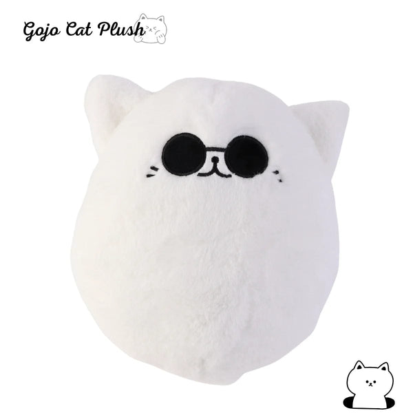 Planet Gates Gojo / 32cm 32cm Soft Gojo Cat Plush Pillow Hot Anime Sunglasses White Cat Plushies Toys Stuffed Animals Doll Home Decor Kids Birthday Gift