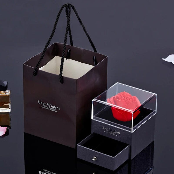 Planet Gates gold-05 Projection Necklace Set With Rose Gift Box 100 Languages I Love You Heart Pendant Jewelry 2023 Hot Sale Accessories Dropshipping